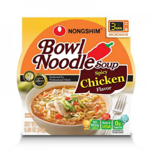 nongshim 碗装香辣鸡肉速面 3.03 oz., 12盒装