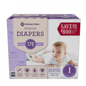 sam's club diapers size 1
