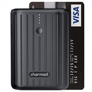 amazon - charmast 10000mah pd 18w 迷你充电宝 ,5折