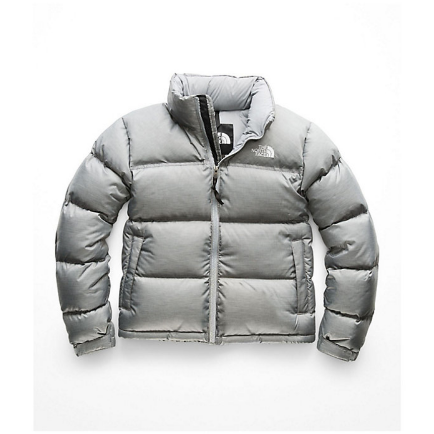 grey north face puffer jacket women's