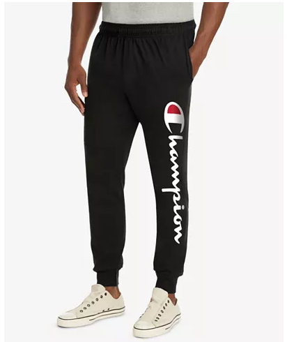 champion script logo pants