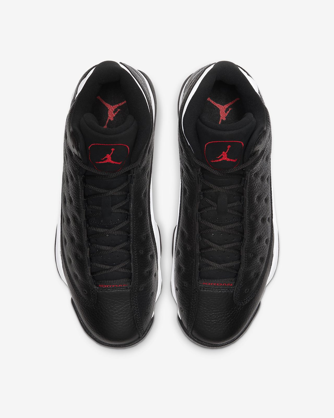 nike air jordan 13 retro 黑白熊猫情侣复刻运动篮球鞋,反转配
