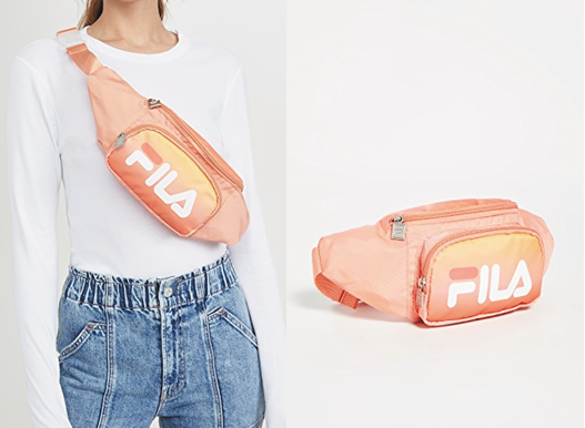 orange fila fanny pack