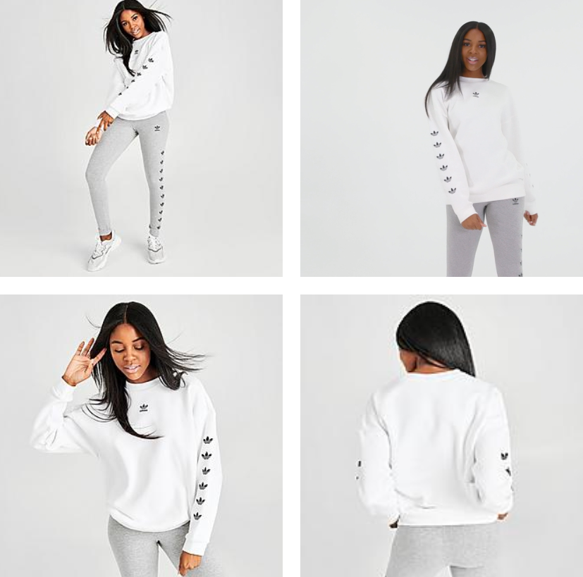 women's adidas trefoil crew sweatshirt