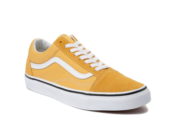 Vans Old Skool Skate Shoe - Yellow Sale 