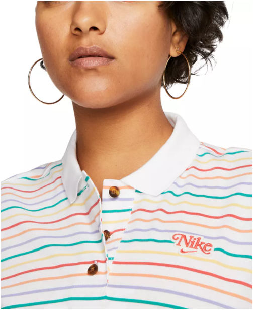nike cropped polo