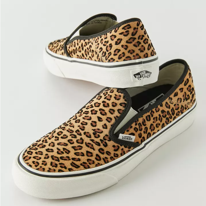 urbanoutfitters官网vans豹纹女款一脚蹬板鞋56折热卖