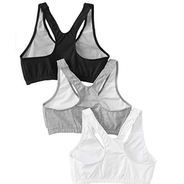 amazon官网fruitoftheloom3件套无胸垫无钢圈弹力内衣5折热卖