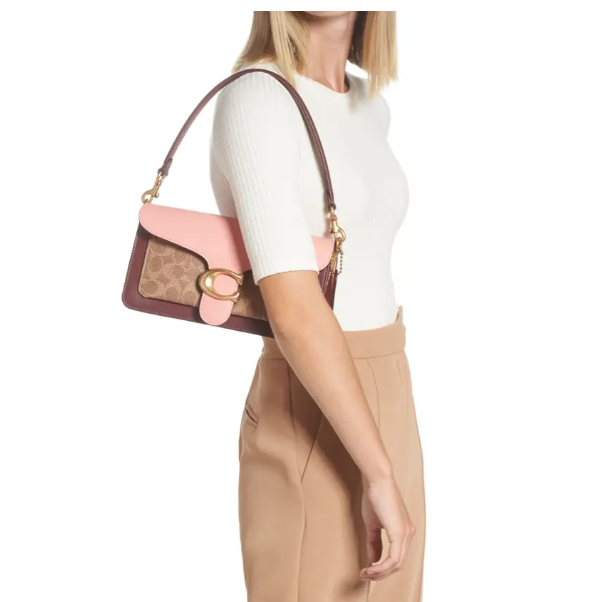 nordstrom官网 coach tabby 26 老花拼色单肩包7折热卖